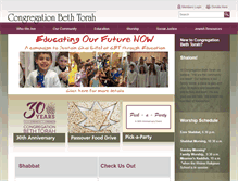 Tablet Screenshot of beth-torah.org